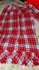 Girls Red Flannel Nightgown